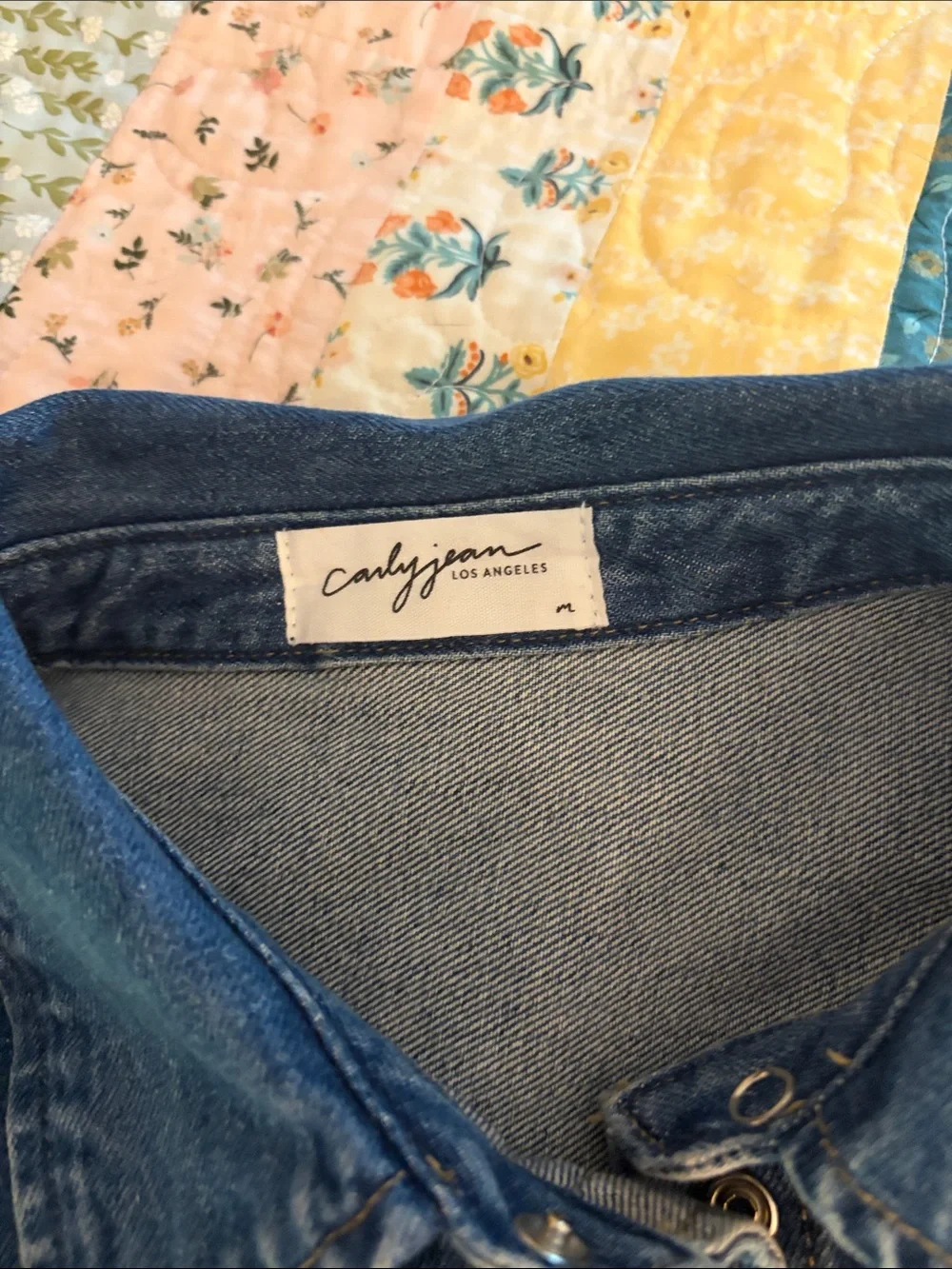 Carly Jean Los Angeles Dakota Denim Western Shirt - Picture 3 of 7